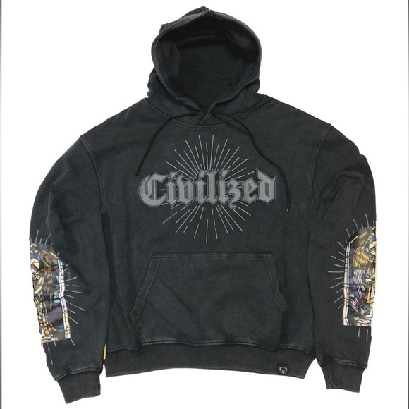 CIVILIZED HOLY ANGELS FLARE HOODIE + JOGGER SET
STYLE# CV5496-5519
COLOR: BLACK - Picture 2 of 5